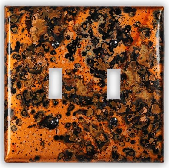 Copper Switch Plate in Leopard - Additional Configurations Available!