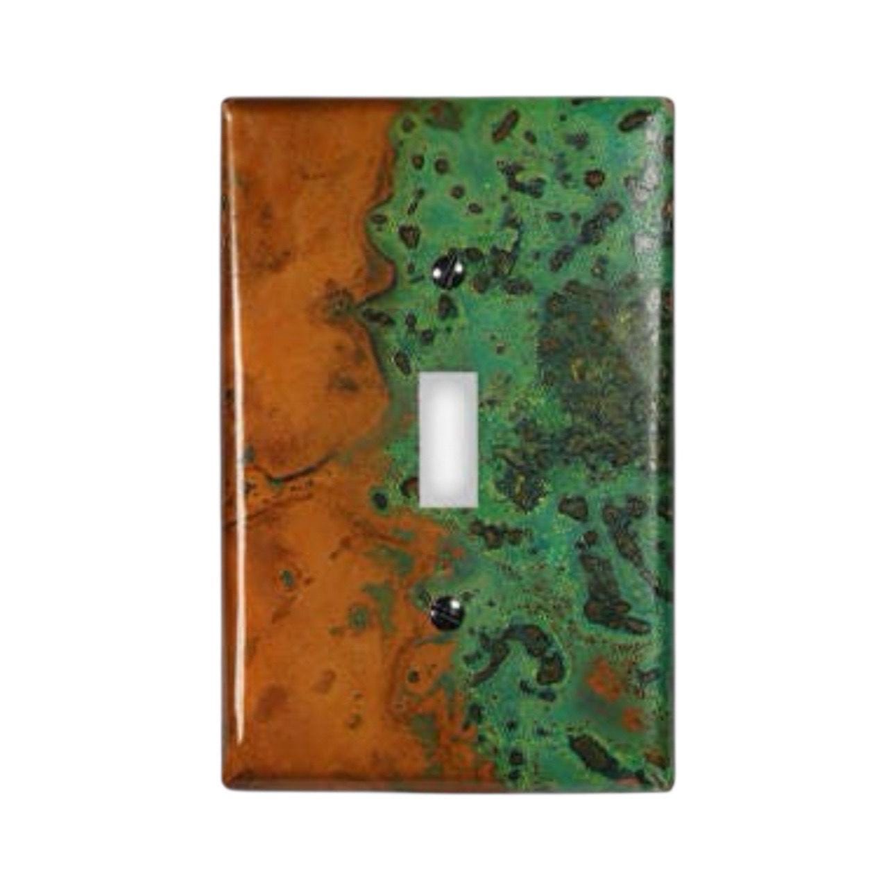 Copper Switch Plate in Verde- Additional Configurations Available!