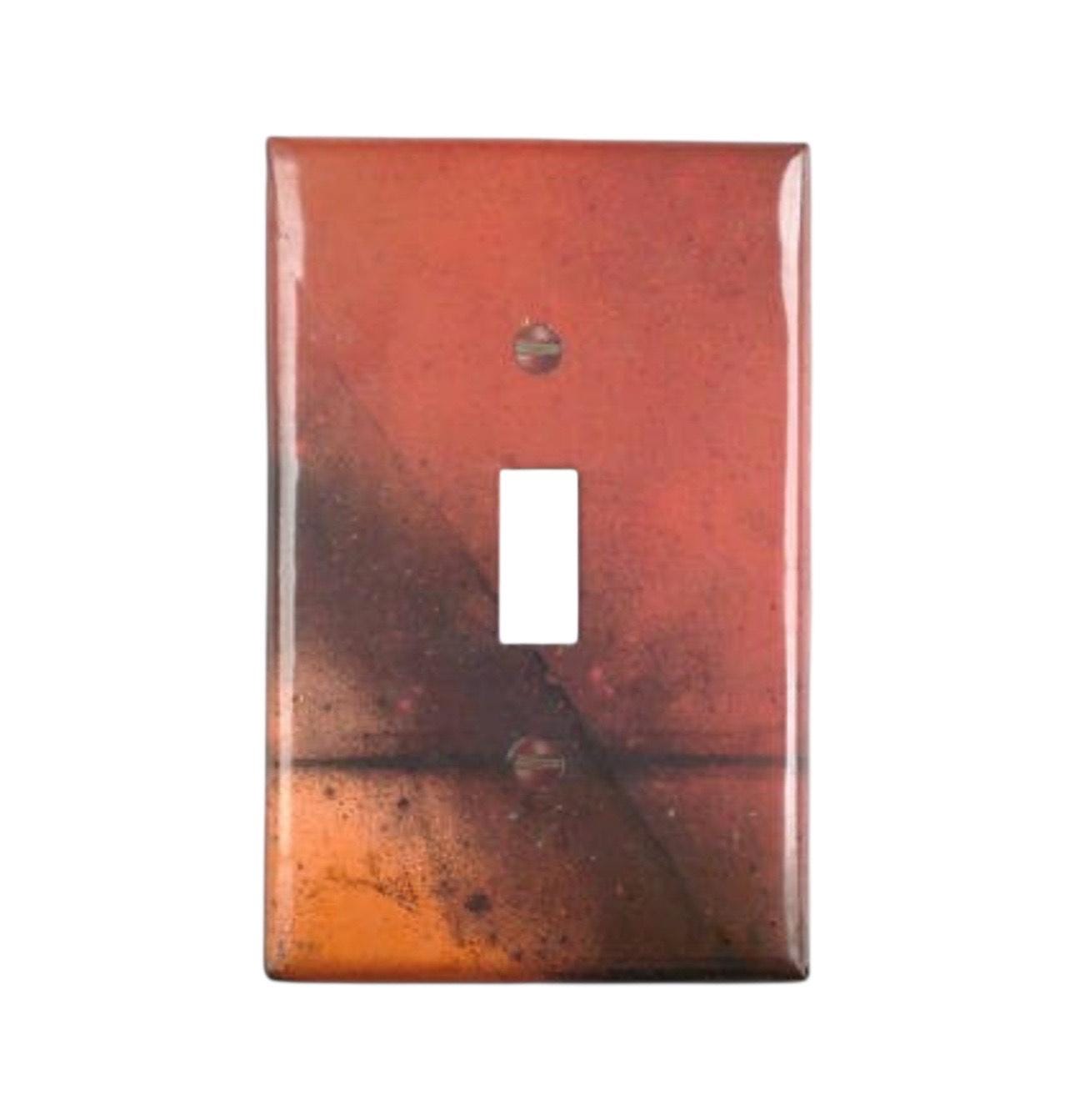 Copper Switch Plate in Rojo Y Negro - Additional Configurations Available!