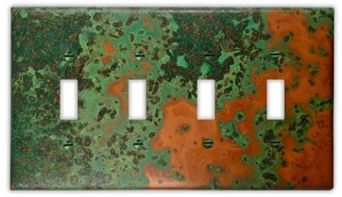 Copper Switch Plate in Verde- Additional Configurations Available!