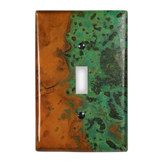 Copper Switch Plate in Verde- Additional Configurations Available!