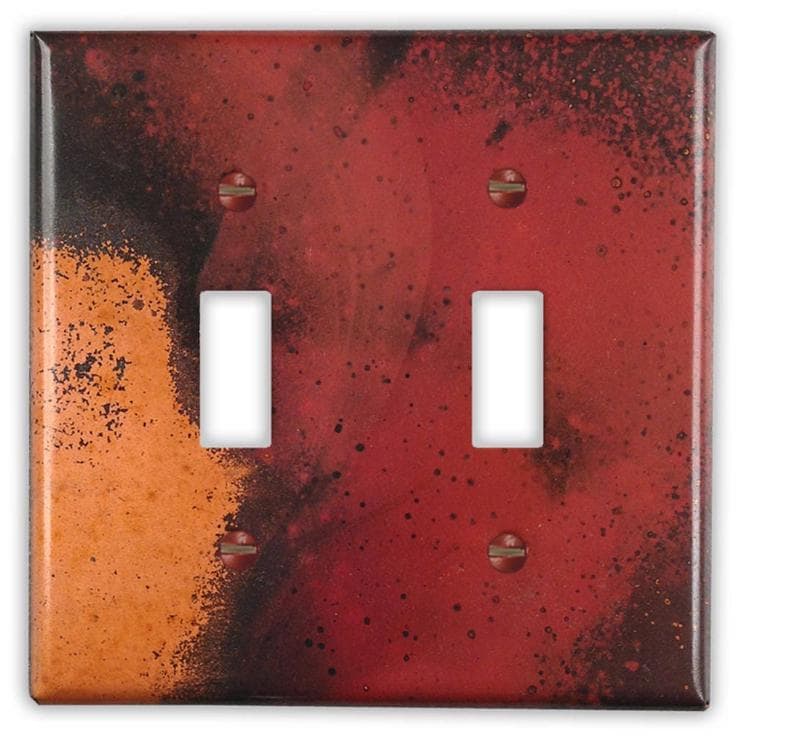Copper Switch Plate in Rojo Y Negro - Additional Configurations Available!
