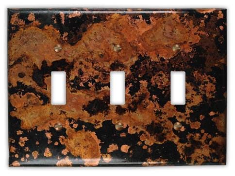 Copper Switch Plate in Mottled - Additional Configurations Available!