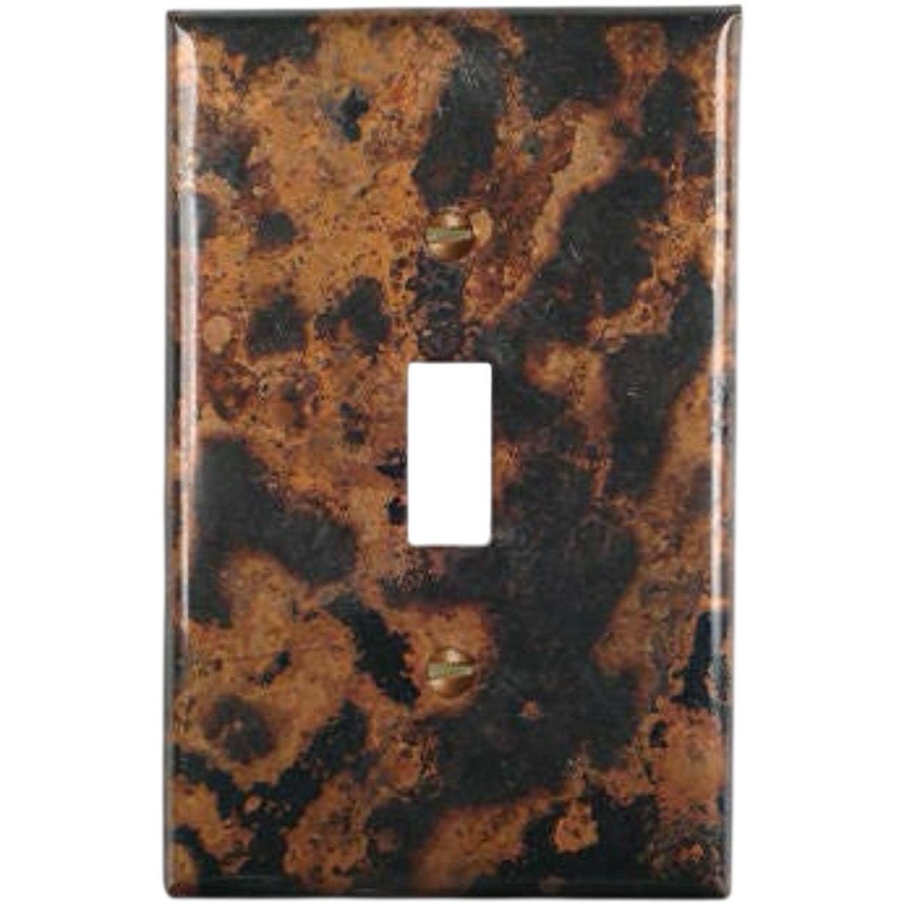 Copper Switch Plate in Mottled - Additional Configurations Available!