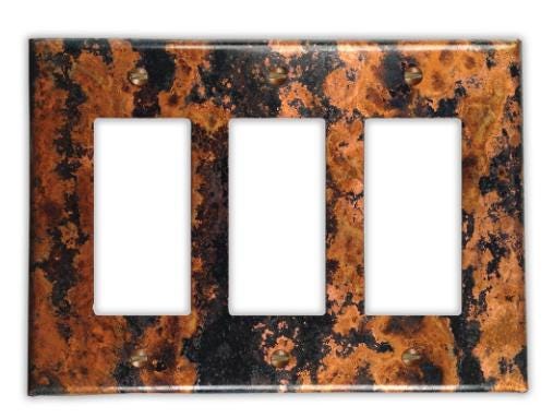 Copper Switch Plate in Zebra - Additional Configurations Available!
