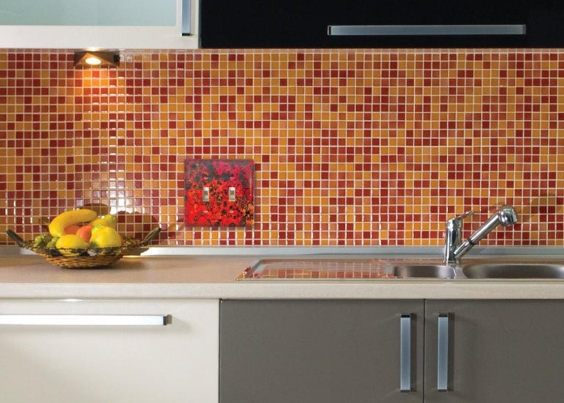 Copper Switch Plate in Wild Fire - Additional Configurations Available!