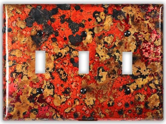 Copper Switch Plate in Wild Fire - Additional Configurations Available!
