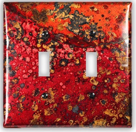 Copper Switch Plate in Wild Fire - Additional Configurations Available!