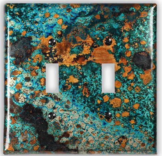 Copper Switch Plate in Mystic Topaz - Additional Configurations Available!