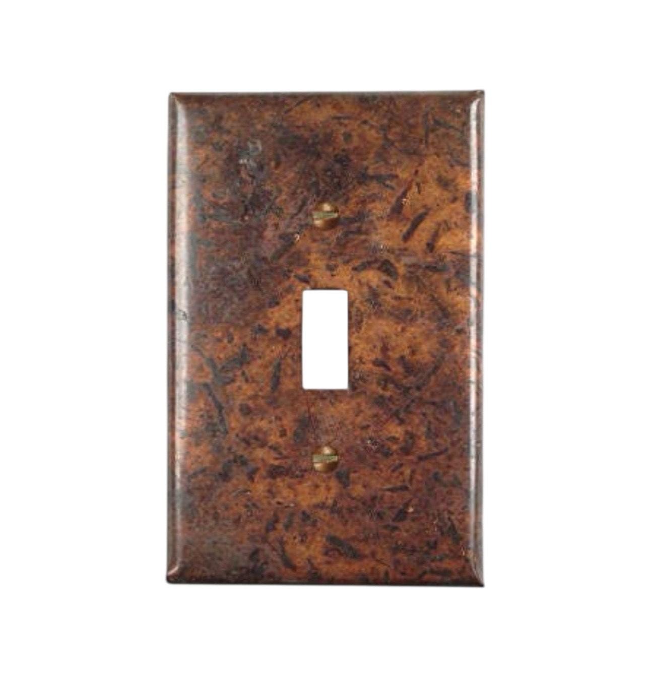 Copper Switch Plate in Dark Distressed - Additional Configurations Available!