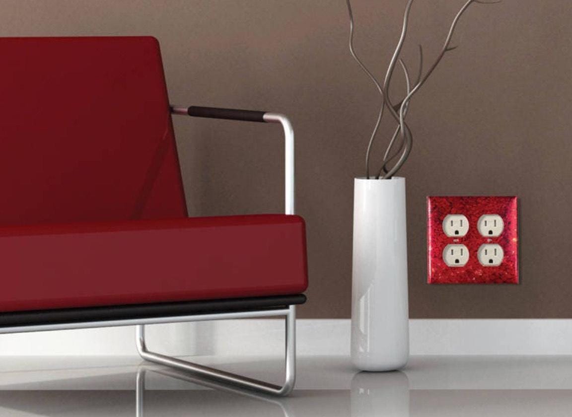 Copper Switch Plate in Red Wine - Additional Configurations Available!