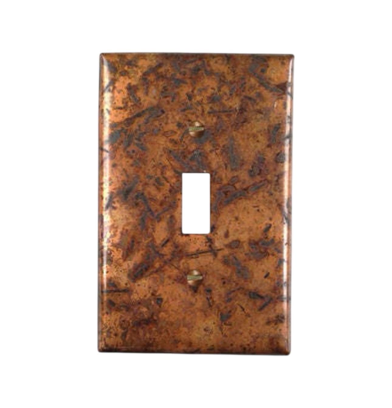 Copper Switch Plate in Medium Distressed - Additional Configurations Available!