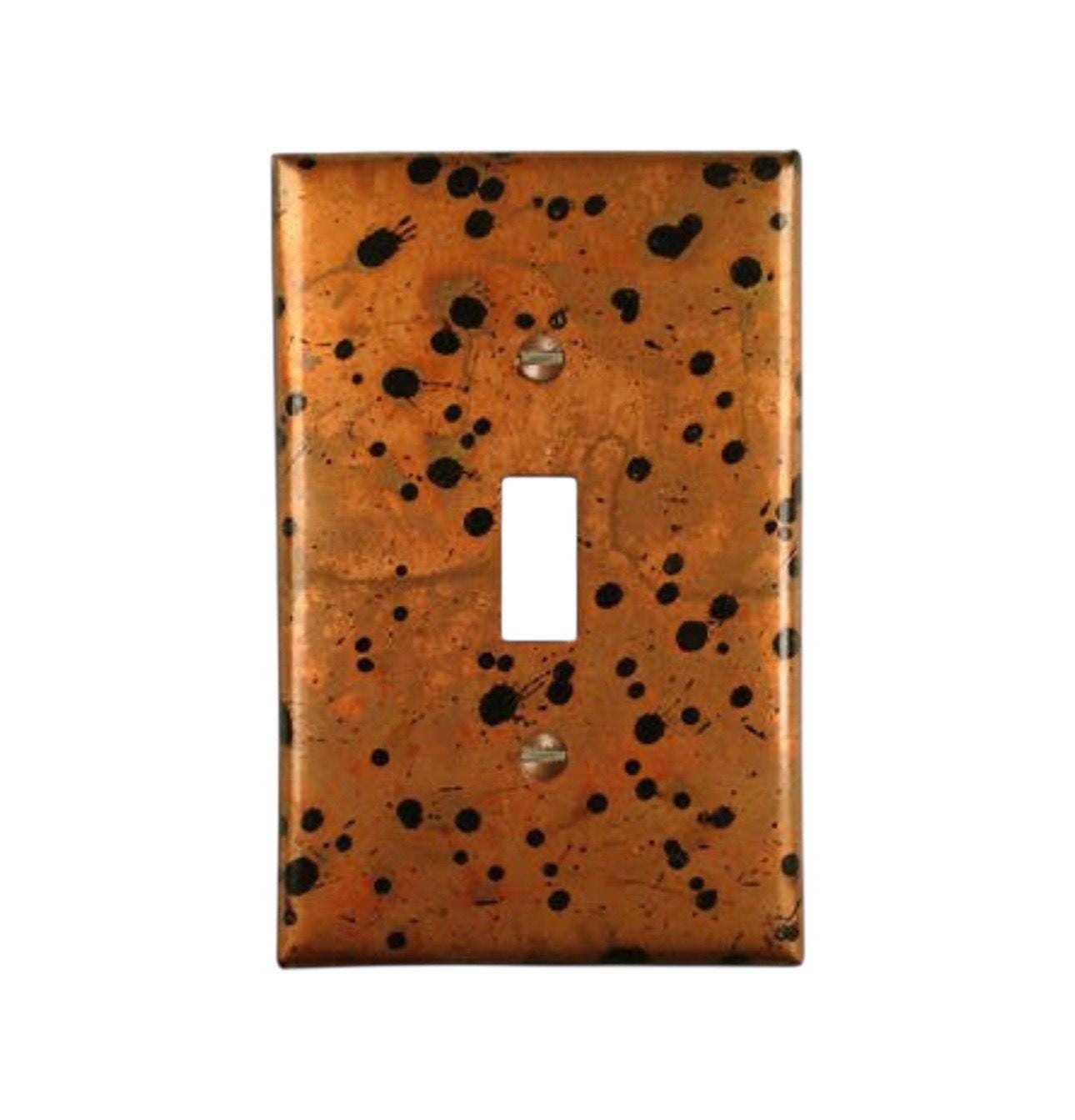 Copper Switch Plate in Sunburst- Additional Configurations Available!